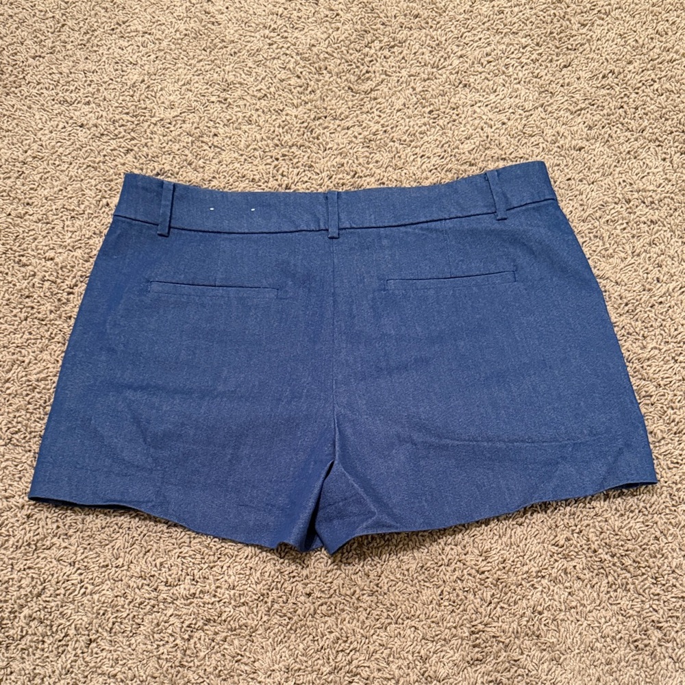 ⚡️NWOT⚡️LOFT High Waist Navy Blue Riviera Shorts - Picture 6 of 6